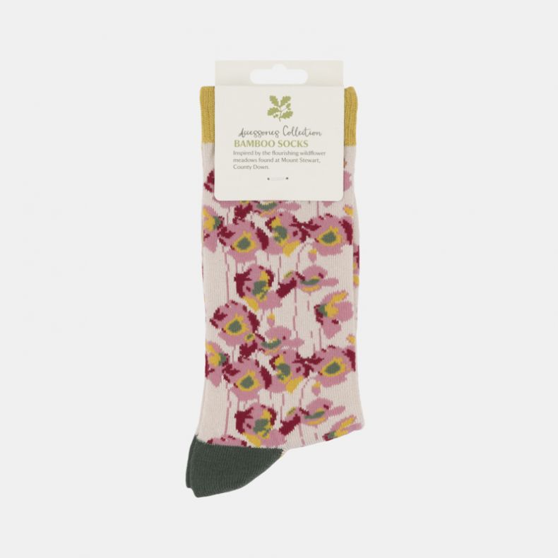 National Trust Flower Meadow Bamboo Socks