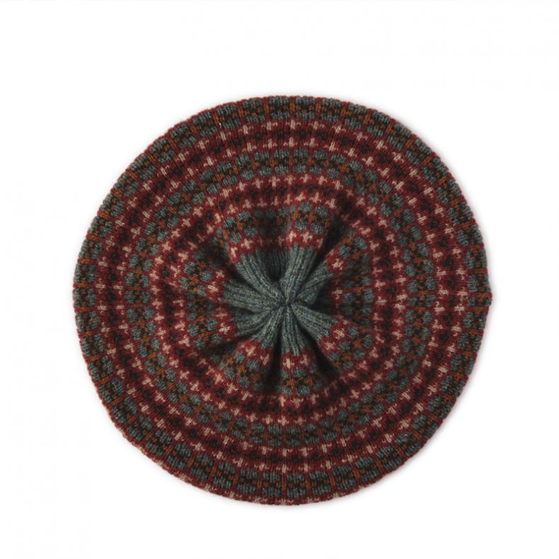 Robert Mackie Fairisle Knit Morar Beret