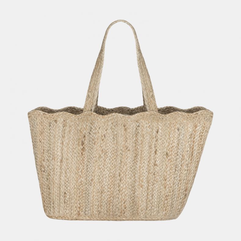 The Braided Rug Company Natural Scallop Tote Bag