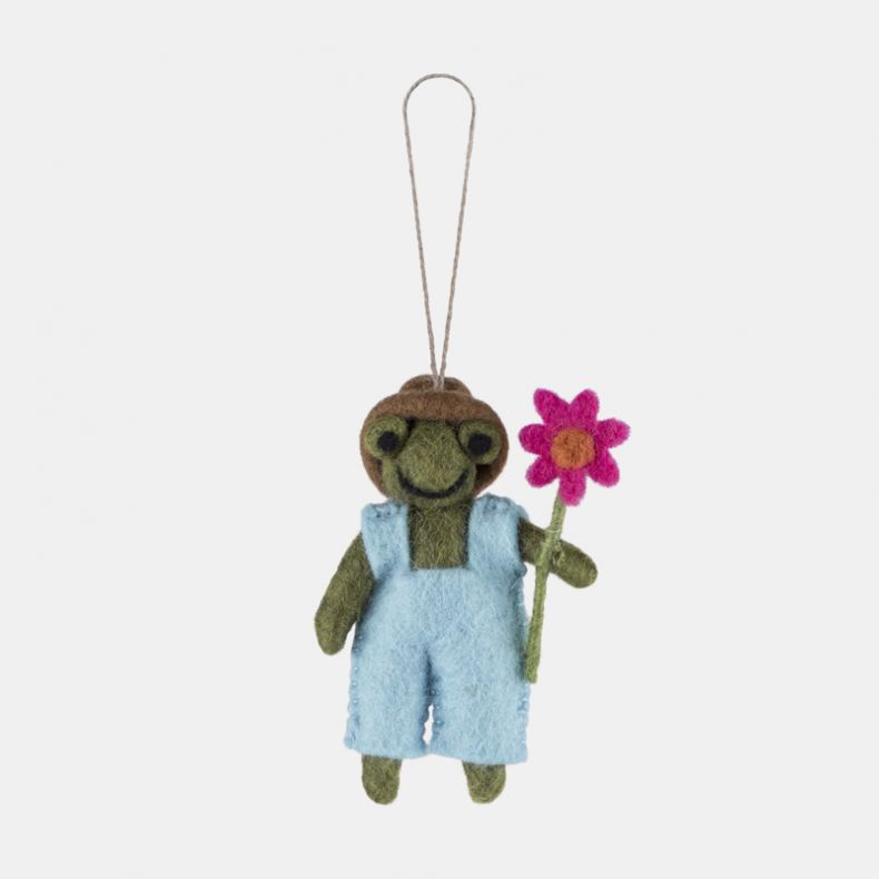 Felt so Good Gardening Frog