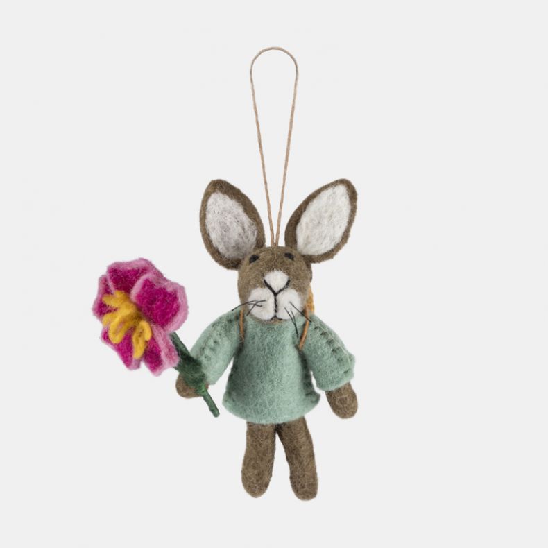 Felt so Good Blossom the Hare Decoration