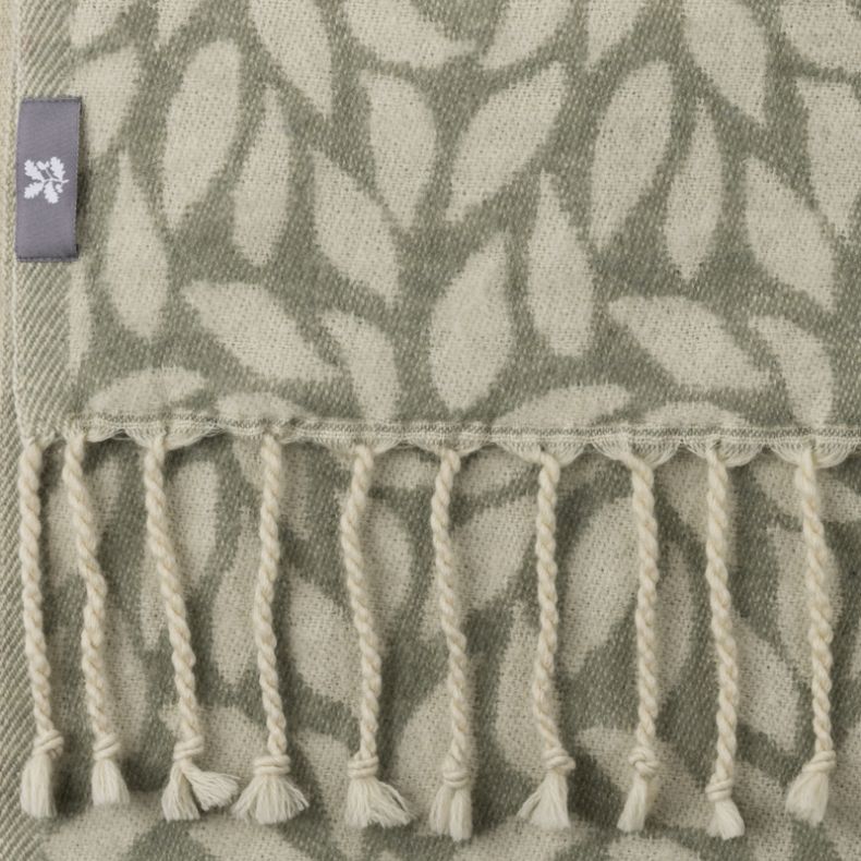 National Trust Leaves Recycled Wool Throw