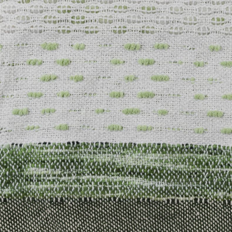 National Trust Textured Recycled Throw, Meadow Green