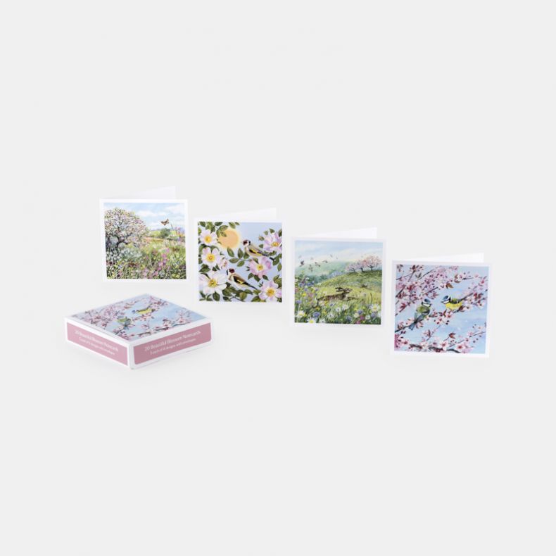 National Trust Beautiful Blossom Notecards Pack, x20