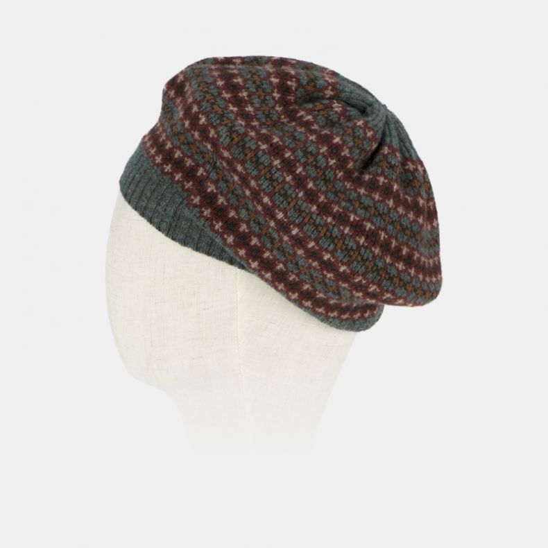 Robert Mackie Fairisle Knit Morar Beret