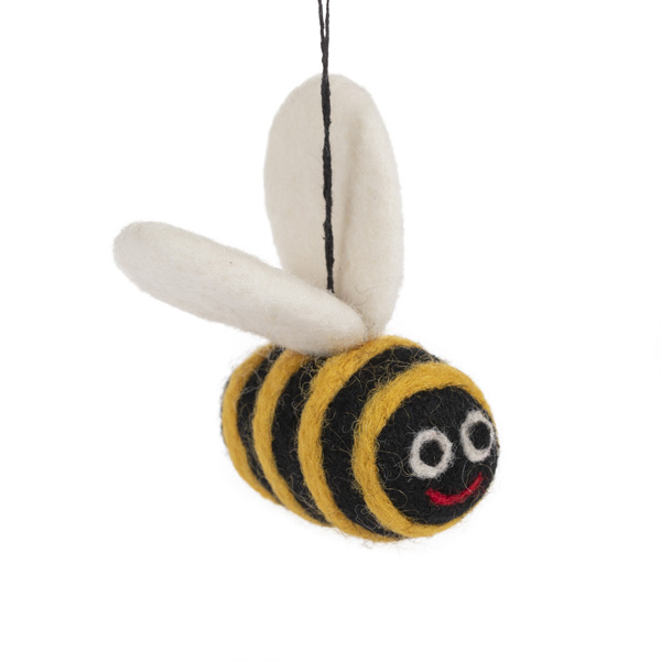 An image of Hanging Felt Bumblebee Decoration