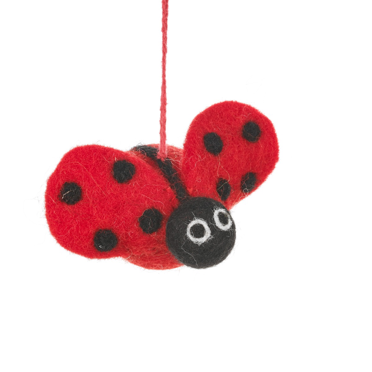 An image of Felt Hanging Ladybird Decoration