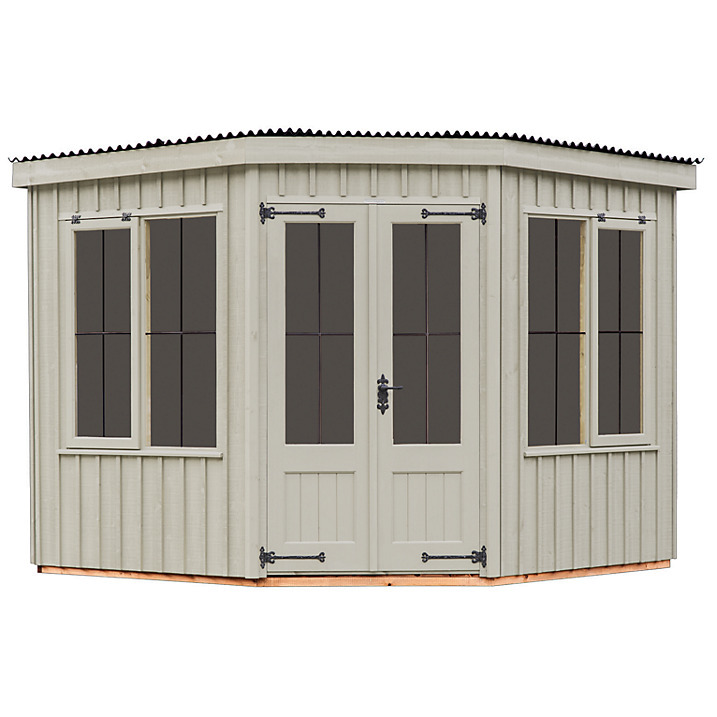 An image of National Trust by Crane Orford Summerhouse, H223 x W300 x L300cm Grey