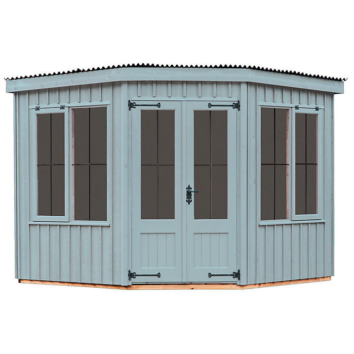 An image of National Trust by Crane Orford Summerhouse, H223 x W240 x L240cm Grey