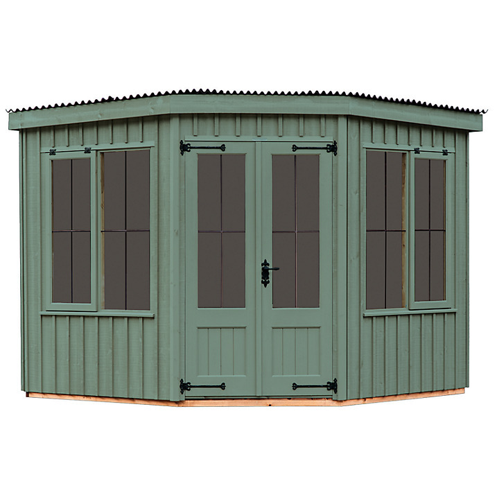 An image of National Trust by Crane Orford Summerhouse, H223 x W240 x L240cm Green