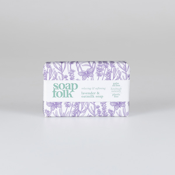 An image of Lavender and Oatmilk Wrapped Soap