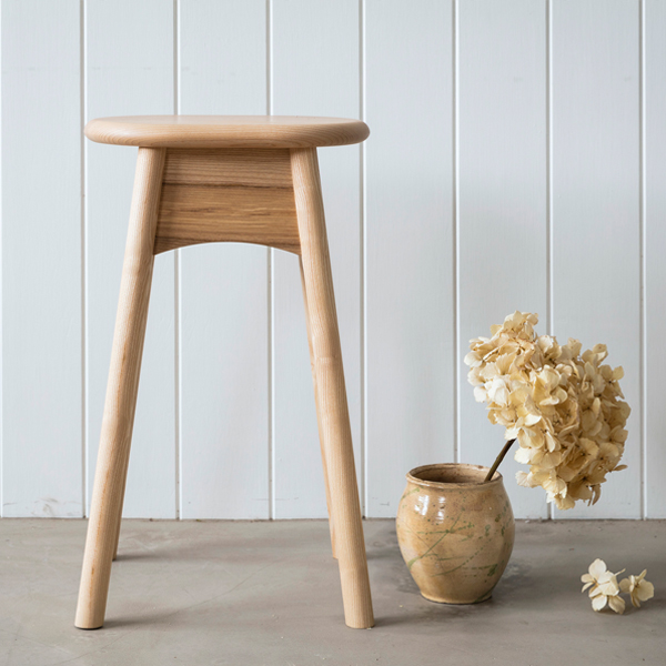 An image of Ebworth Ash Tall Wooden Stool