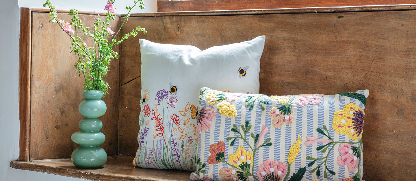 Celebrate the season of blossom with homeware, fashion accessories and garden decor inspired by nature - from cushions embroidered with blooms to scarves inspired by the places in our care.<