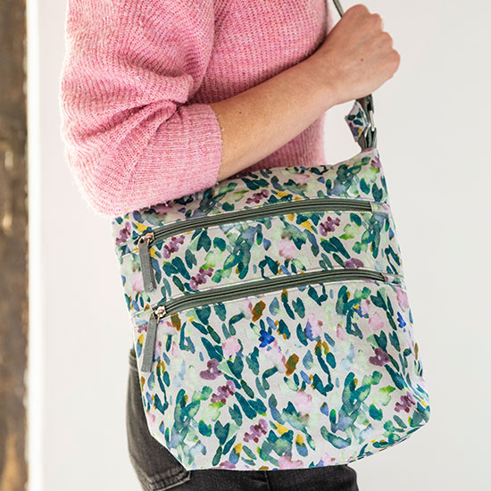 Glendurgan Ditsy Cross Body Bag - £22.00, from the National Trust's new fashion accessories range. Made from 100% organic cotton, this cream coloured cross body bag is decorated with a vibrant impressionist pattern inspired by Glendurgan Garden, a place in National Trust care.