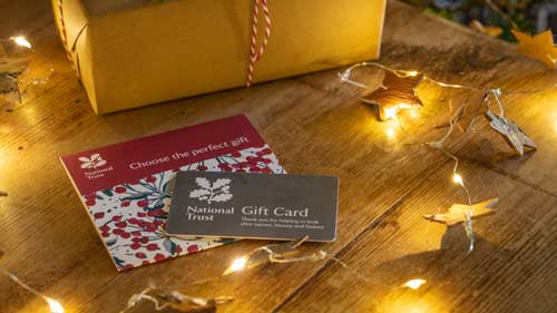 Give a National Trust gift card that can be redeemed online, in stores, in cafes and for admission. 